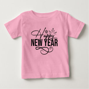 Camiseta Para Bebê Feliz Ano Novo-83852