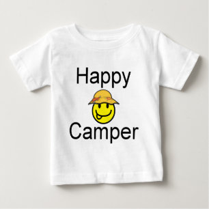 Camiseta Para Bebê Feliz Camper