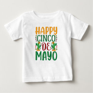 Camiseta Para Bebê Feliz Cinco de Mayo 5 de Mayo para Mulheres Homens