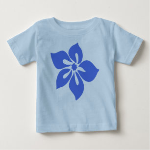 Camiseta Para Bebê Feliz Criança Hibiscus Creeper