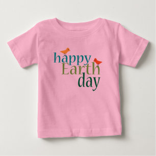 Camiseta Para Bebê Feliz Dia da Terra
