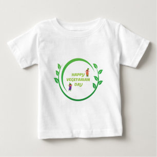 Camiseta Para Bebê Feliz Dia da Vegetação