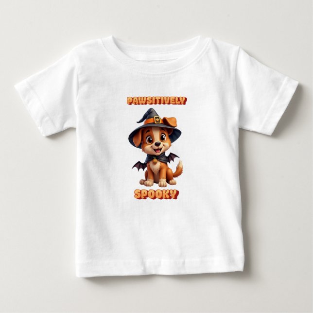 Camiseta Para Bebê Feliz Dia das Bruxas (Frente)