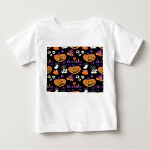 Camiseta Para Bebê Feliz Dia das Bruxas