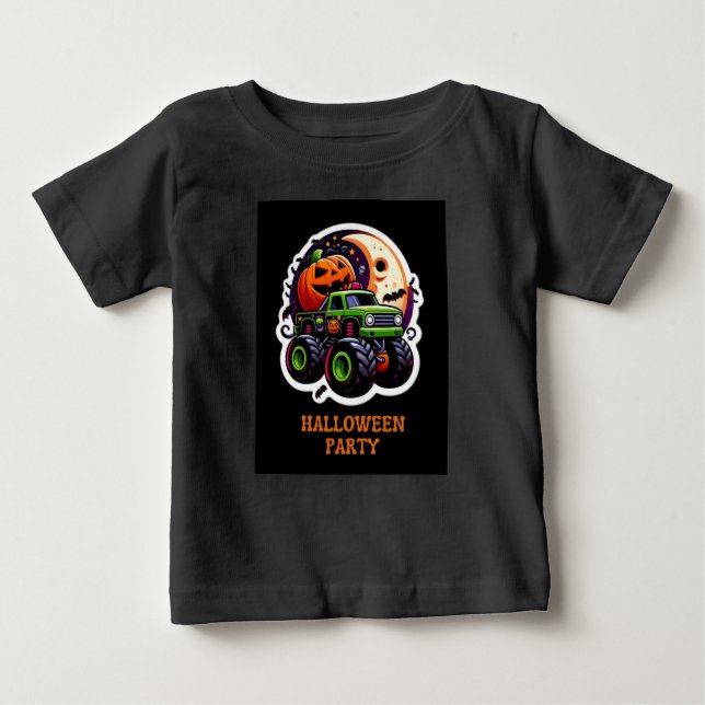 Camiseta Para Bebê Feliz Dia das Bruxas! (Frente)
