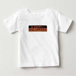 Camiseta Para Bebê Feliz Dia das Bruxas