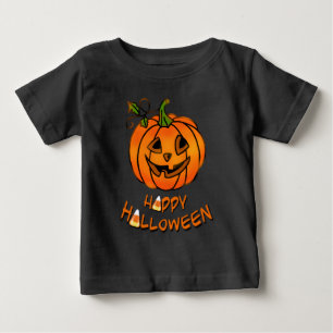 Camiseta Para Bebê Feliz Dia das Bruxas abóbora milho doce