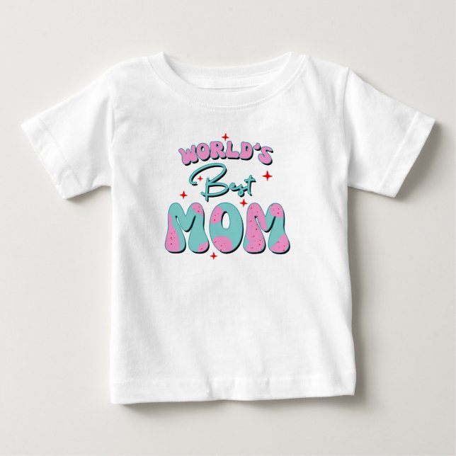 Camiseta Para Bebê Feliz Dia das Mães (Frente)