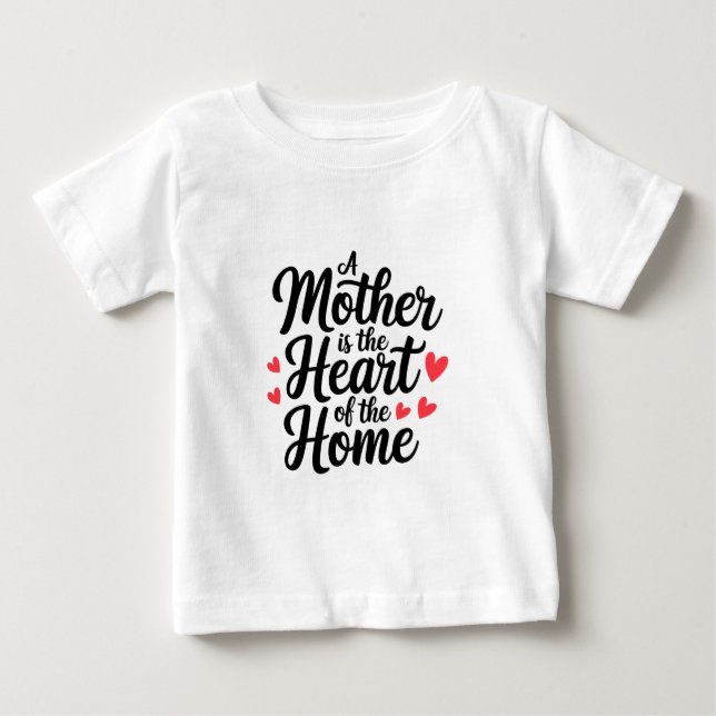 Camiseta Para Bebê Feliz Dia das Mães (Frente)