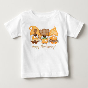 Camiseta Para Bebê Feliz Dia de Ação de Graças