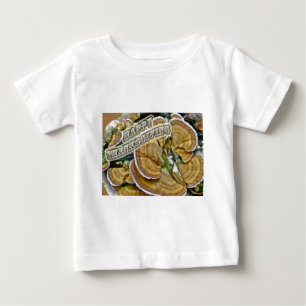 Camiseta Para Bebê Feliz Dia de Ação de Graças Shelf Fungus