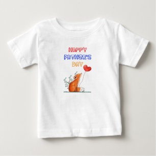 Camiseta Para Bebê Feliz Dia dos Pais Presente para Pai Papai Raposas