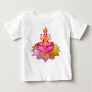 Camiseta Para Bebê Feliz Diwali - Deepalavi Deusa Lakshmi 4