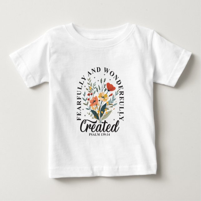 Camiseta Para Bebê Feliz e Maravilhosamente Feito (Frente)