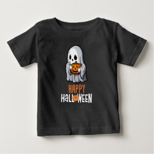 Camiseta Para Bebê Feliz halloween