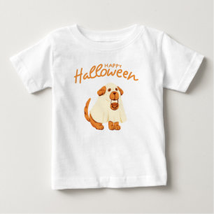 Camiseta Para Bebê Feliz Halloween 