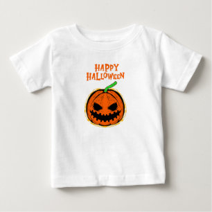 Camiseta Para Bebê Feliz Halloween