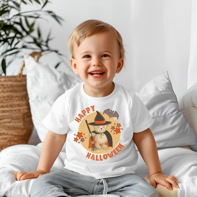 Camiseta Para Bebê Feliz halloween (Criador carregado)