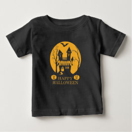 Camiseta Para Bebê Feliz Halloween, Casa Assombrada