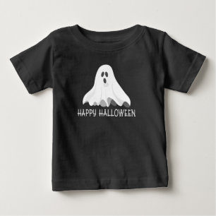 Camiseta Para Bebê Feliz Halloween Fantasma Toddler Shirt