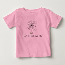 Camiseta Para Bebê Feliz Halloween Spider Baby Tutu