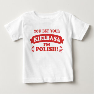 Camiseta Para Bebê Feliz Kielbasa Polonês