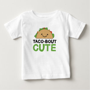 Camiseta Para Bebê Feliz Mão Desenhada Taco-Bout Taco Art Design
