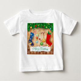 Camiseta Para Bebê Feliz Natal