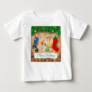 Camiseta Para Bebê Feliz Natal