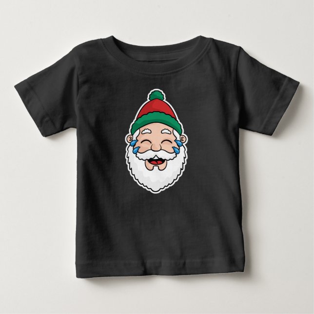 Camiseta Para Bebê Feliz Natal (Frente)