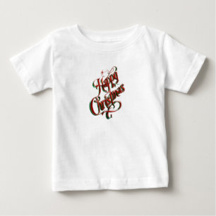 Camiseta Para Bebê Feliz Natal