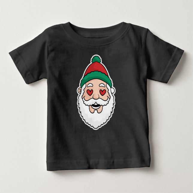 Camiseta Para Bebê Feliz Natal (Frente)
