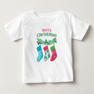 Camiseta Para Bebê Feliz Natal