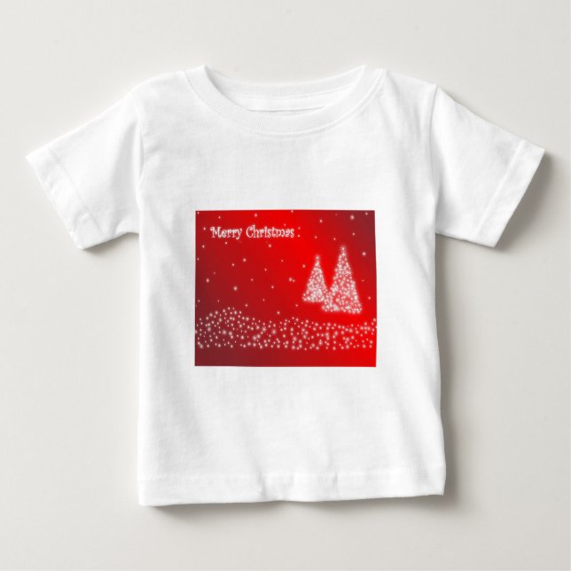 Camiseta Para Bebê Feliz Natal (Frente)