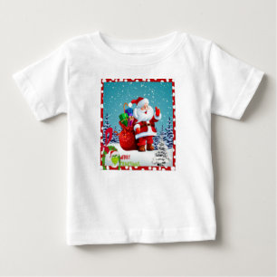 Camiseta Para Bebê Feliz Natal