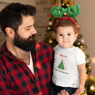 Camiseta Para Bebê Feliz Natal
