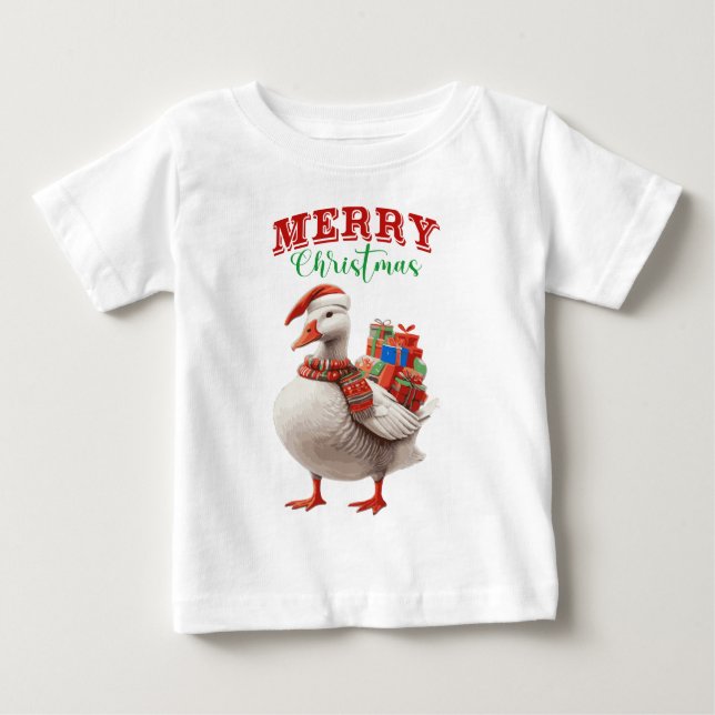 CAMISETA PARA BEBÊ FELIZ NATAL 2026 (Frente)