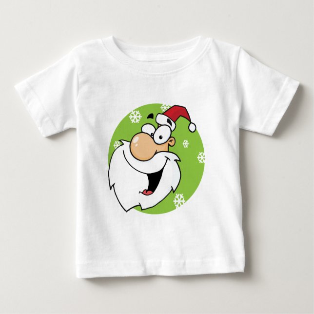 Camiseta Para Bebê Feliz Natal Clause Férias de Natal (Frente)