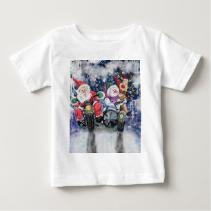 Camiseta Para Bebê Feliz Natal - Feliz