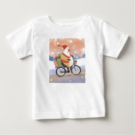 Camiseta Para Bebê Feliz Natal ganso