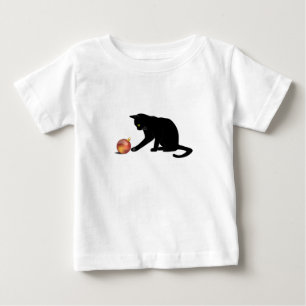 Camiseta Para Bebê Feliz Natal Gato Engraçado
