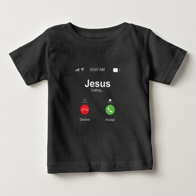 Camiseta Para Bebê Feliz Natal, Jesus cristão gráfico, gritando (Frente)