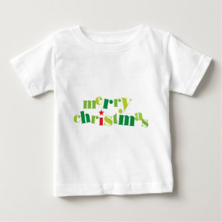 Camiseta Para Bebê feliz natalidade moderna de natal