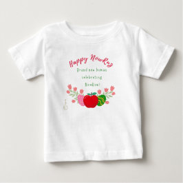 Camiseta Para Bebê Feliz Nowruz Iraniano Marca Nova Humana Celebrando