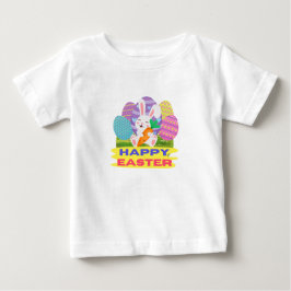CAMISETA PARA BEBÊ FELIZ PÁSCOA