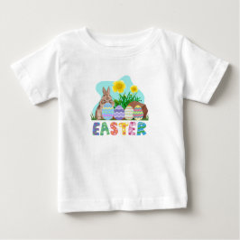CAMISETA PARA BEBÊ FELIZ PÁSCOA