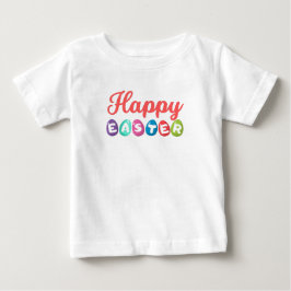 Camiseta Para Bebê Feliz Páscoa