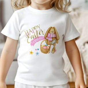 Camiseta Para Bebê Feliz Páscoa para Todos os Coelhinhos ID640