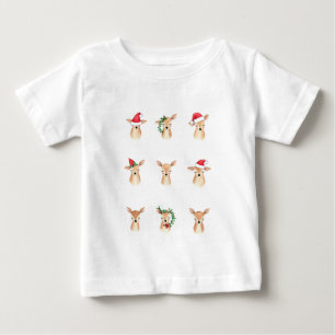 Camiseta Para Bebê Feliz Pequeno Caribe: Água Vidente Bebê Natal