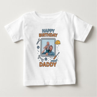 CAMISETA PARA BEBÊ FELIZ ROUPAS PERSONALIZADAS DE PAI DE ANIVERSÁRIO
